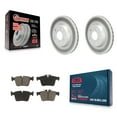 thumbnail image 1 of Transit Auto Rear Coated Disc Brake Rotors and Ceramic Pads Kit for Car Mercedes-Benz C300 C400 C350e KGC-102388, 1 of 11
