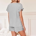 thumbnail image 6 of MDUKONU Women's Work From Home Set Skin-Friendly Elegant Beach Grey XL, 6 of 9