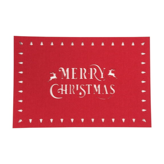 Felt Merry Single Placemat, 11.81" x 17.72"