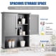 thumbnail image 4 of Mueble de baño montado en la pared COSTWAY con puertas dobles (gris), 4 of 9