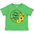 thumbnail image 3 of Inktastic My Pops Loves Me with Sunflower Wreath Boys or Girls Toddler T-Shirt, 3 of 5