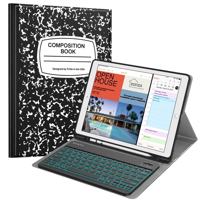 Funda de teclado FINTIE para iPad Pro de 12,9 pulgadas de primera y segunda generación con teclado