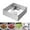 Silver_Base#16841, variant on Adjustable Stainless Steel Cake Pan Mold for Baking 8-17 Inch Squares – Rust-Resistant Multi-Size Bakeware for Cakes, Tiramisu, and Desserts