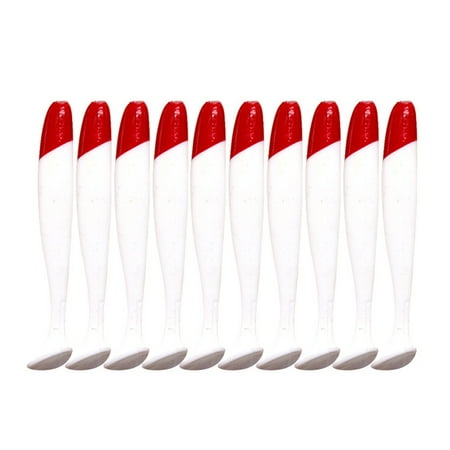 10Pcs Soft Fishing Lures 5.5-12cm Artificial Baits Paddle Tail Swimbaits Lure T Tail Baits