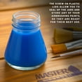 thumbnail image 4 of Master Airbrush (Pack of 10) TB-004 Empty 2.7oz (80cc) Glass Jar Bottles with 60° Down Angle Adaptor Lid Assembly - Fits Single-Action Siphon Feed Airbrushes, Use with Master Badger Paasche, Iwata, 4 of 6