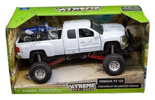 New Ray Chevrolet Silverado 2500HD Openable Door & Yamaha YZ 125 1:32  SS-54416 