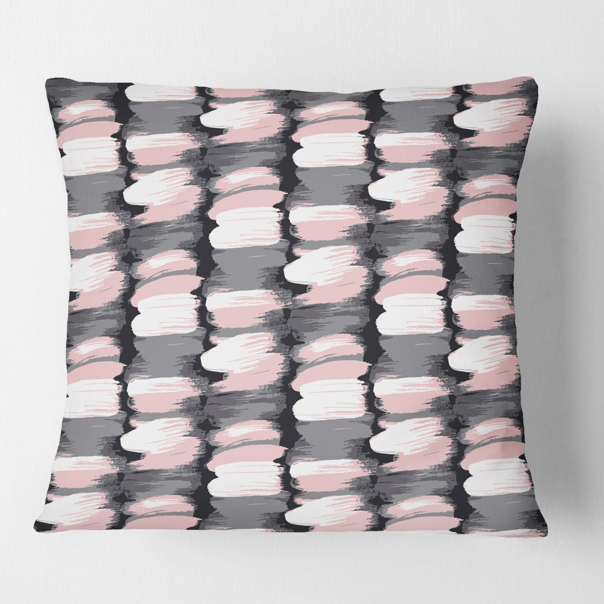 Designart Paint brush strokes pattern' Mid-Century Modern Throw Pillow - 16x16