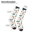 thumbnail image 2 of Naloa Dogs Pug Thigh High Socks Extra Long Stretchy Sock Women Over Knee High Opaque Stocking Daily Wear, 2 of 6