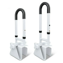 Adjustable Bathtub Safety Rail, Shower Grab Bar Handle for Seniors, Elderly, and Disabled, 14–18 Inch Height Range, Bathroom Safety Bars with Non-Slip Grip, Supports 300 lbs