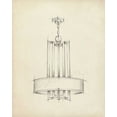 thumbnail image 2 of Harper, Ethan 20x24 White Modern Wood Framed Museum Art Print Titled - Mid Century Chandelier I, 2 of 4