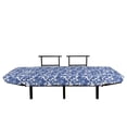 thumbnail image 3 of Floral Futon Couch, Spring Romance Themed Flowers in Blue Tones, Daybed with Metal Frame Upholstered Sofa for Living Dorm, Loveseat, Persian Blue Azure Blue, by Ambesonne, 3 of 4