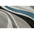 thumbnail image 4 of United Weavers Studio Area Rug 710-00761 Silica Denim Blue Waves Lines 5' 3" x 7' 2" Rectangle, 4 of 4