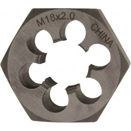 

M18x2.00 Metric Fine RH Thread 1-7/16 Hex Rethreading Die 3/4 Thick