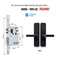 thumbnail image 2 of Door Lock, Ttlock Electronic Smart Door Lock With Biometric Work With Home For Home Or Hotel ,Easy to Install, 2 of 6