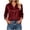 Wine, variant on Shirts for Women Zaewscy Women's Satin Button Down Shirt Point Collar 3/4 Sleeve Elegant Casual Blouse Purple M