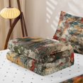 thumbnail image 6 of Homewish Watercolor Tie Dye Zipper Queen Comforter Set with Fitted Sheet and 2 Pillowcases,Abstract Grunge Zipper Bedding Set,Reversible,4pcs, 6 of 8