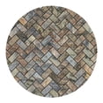 thumbnail image 1 of Thirstystone Stone Sandstone Herringbone Print Coaster Set, Multi, 1 of 6