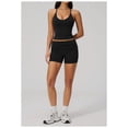 thumbnail image 3 of PISONIC Women Two Piece Workout Sets Spaghetti Straps Tank Top Matching Booty Lifting Shorts Gym Yoga Outfits, 3 of 7