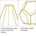 thumbnail image 3 of Uxcell Metal Rack Stand Clear Glass Flower Vase Plant Container Geometric, Gold, 3 of 4