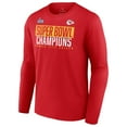 thumbnail image 2 of Men's Fanatics Red Kansas City Chiefs Super Bowl LVII Champions Big & Tall Foam Finger Long Sleeve T-Shirt, 2 of 4