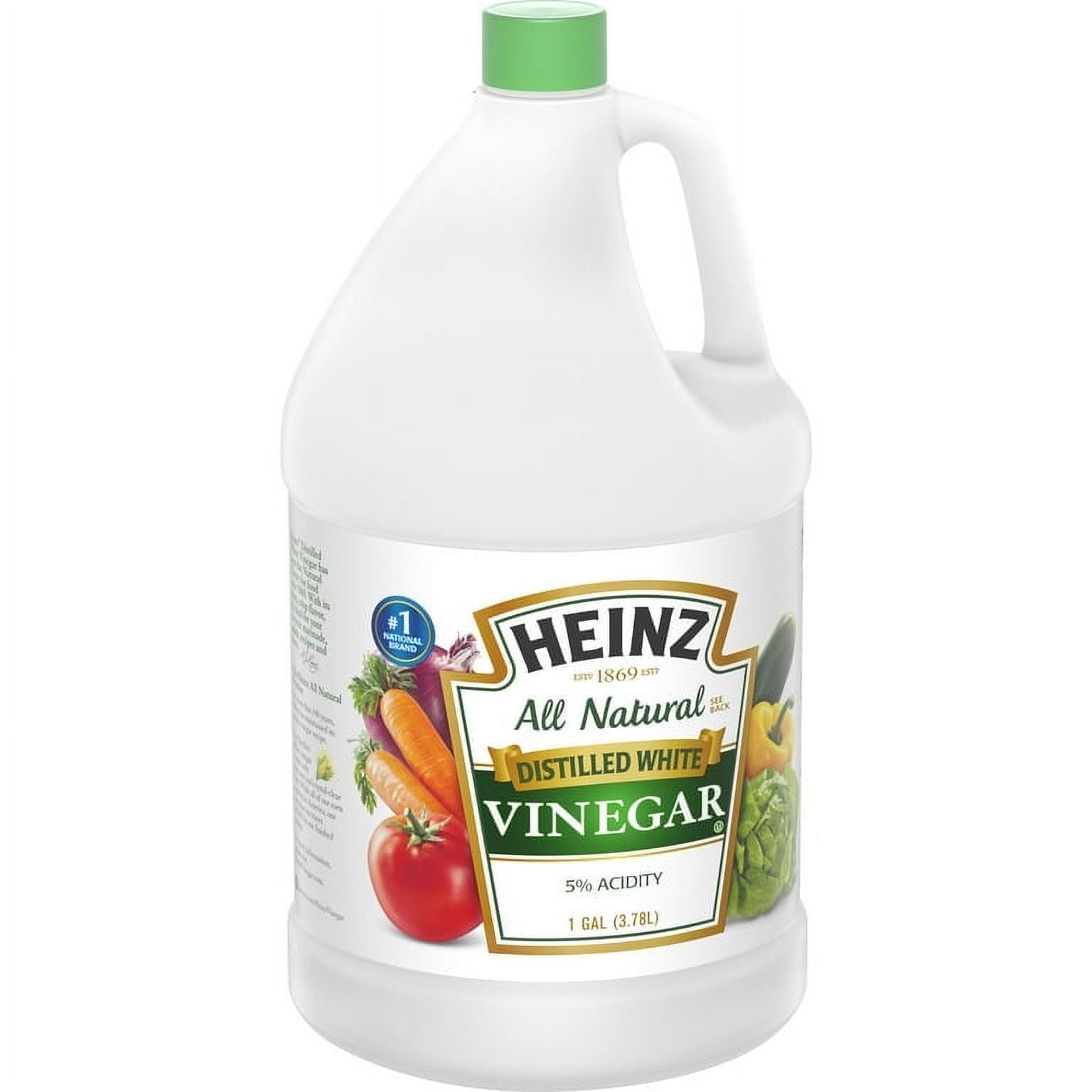 Heinz All Natural Distilled White Vinegar 5% Acidity, Jug 1 gal - Pack of 3