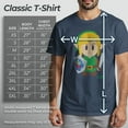 thumbnail image 5 of Men's Nintendo Legend of Zelda Link's Awakening Avatar Graphic Tee Navy Blue Heather Medium, 5 of 8