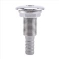 thumbnail image 1 of Tubo de drenaje marino de acero inoxidable 316 color plata para barco y yate 3/8, 1 of 5