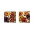 thumbnail image 2 of Metaverse Silvia Vassileva 'Fiery Dahlias' Canvas Art (Set of 2), 2 of 4