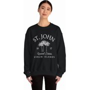 St. John Virgin Islands Sweatshirt, US Virgin Islands Saint John Crewneck Pullover, Unisex, St John Gift Souvenir