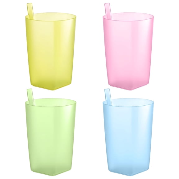 ACDANC 4Pcs Toddler Sippy Cup with Built-in Straw for Kids