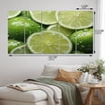 thumbnail image 4 of Designart "Fruit Tangy Lime painting" Food & Beverage Metal Art Print Set, 4 of 5