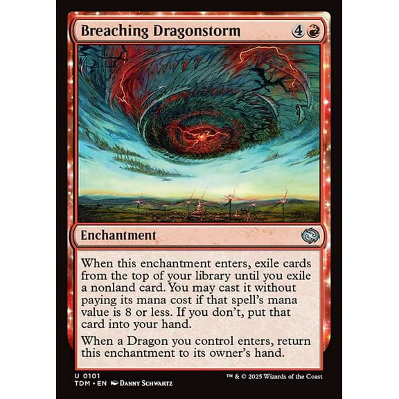 MtG Tarkir: Dragonstorm Uncommon Breaching Dragonstorm #101