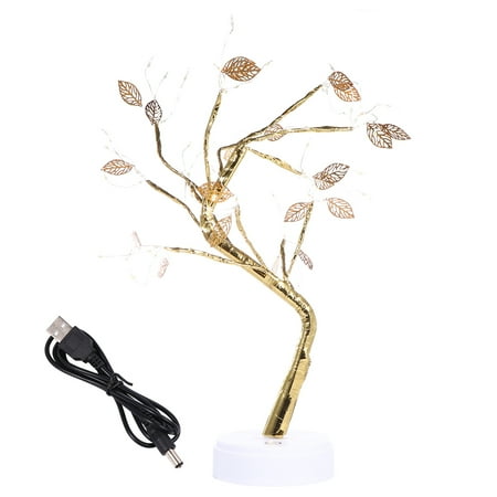 

1pc LED Night Light Decorative Tree Leaf Lights Bedside Lamp No Battery