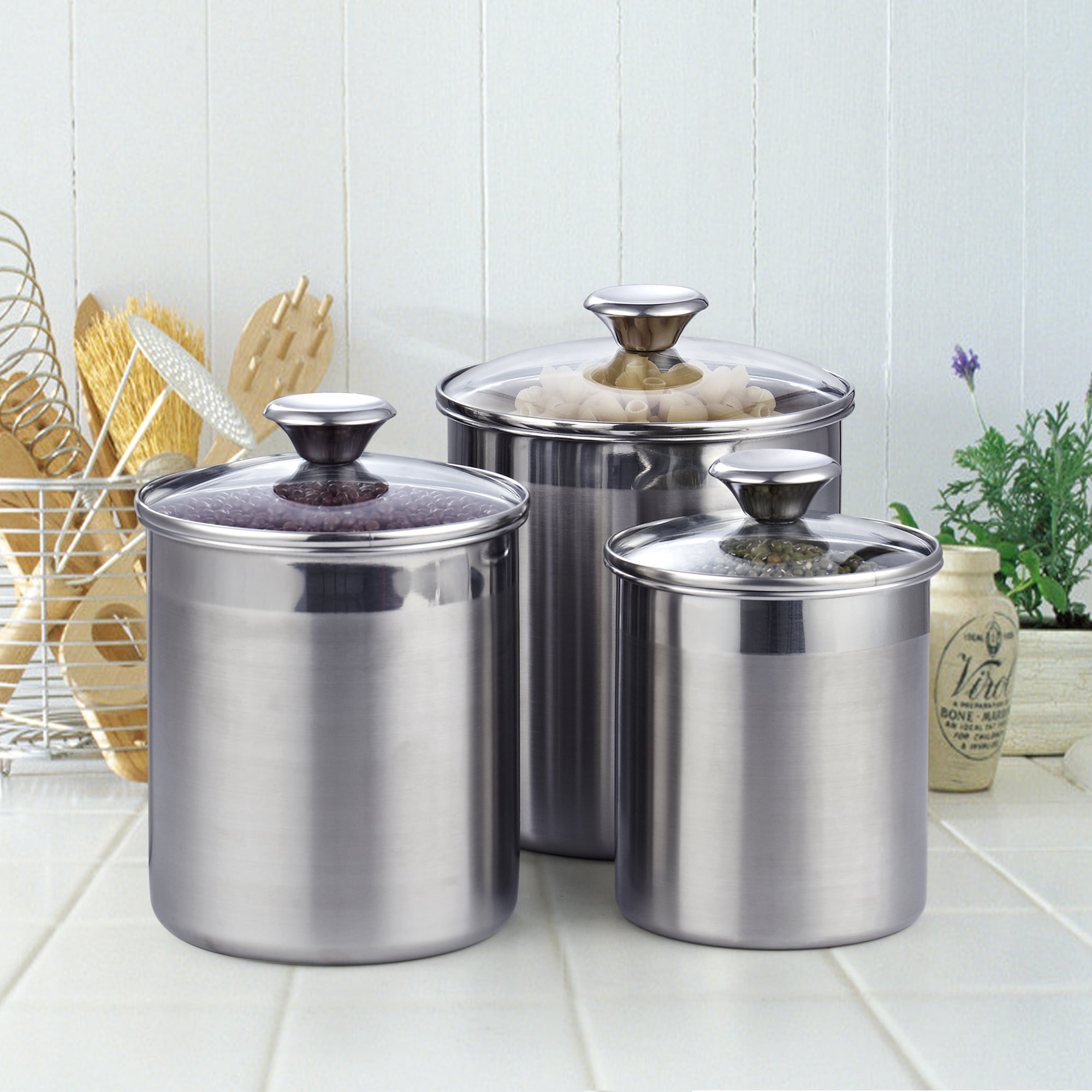 Cook N Home 1.5 qt. 14-Cup Stainless Steel Oil Storage Can Strainer 02651 -  The Home Depot