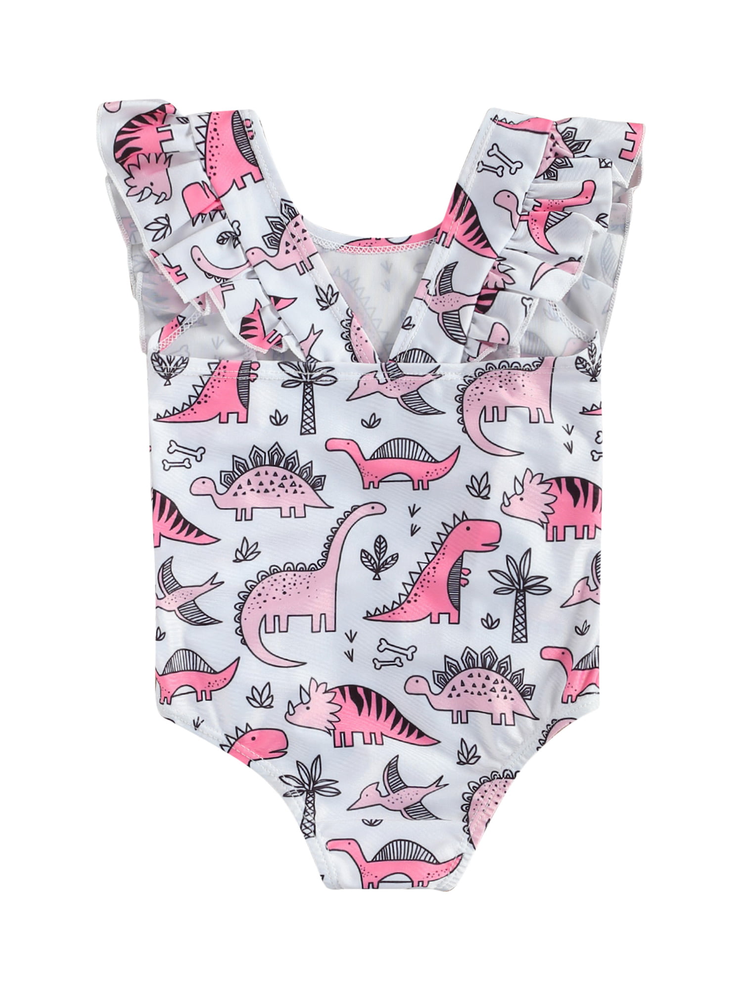 Merqwadd Toddler Baby Girls Cute Fashion Ruffle Swimsuit Kids Bathing Suit Beachwear 