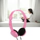 thumbnail image 4 of Auriculares estéreo plegables con cable para niños con micrófono para teléfono inteligente y tableta, color rosa, 4 of 8