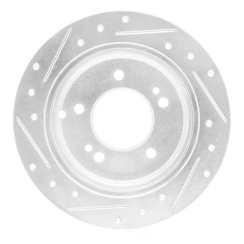 Dynamic Friction Company 631-03014R DFC Brake Rotor - Drilled And Slotted - Silver