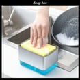 thumbnail image 1 of Dispensador de Jabón con Soporte para Cocina y Esponja de Regalo 300 ml Modelo Premium; Jabonera para trastes: platos, cubiertos y sartenes. Dosificador de Relleno Instantáneo y Resistente, 1 of 5