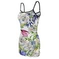 thumbnail image 5 of Ladies Elegant Sling Sleeveless Sexy Dress flowers, 5 of 6