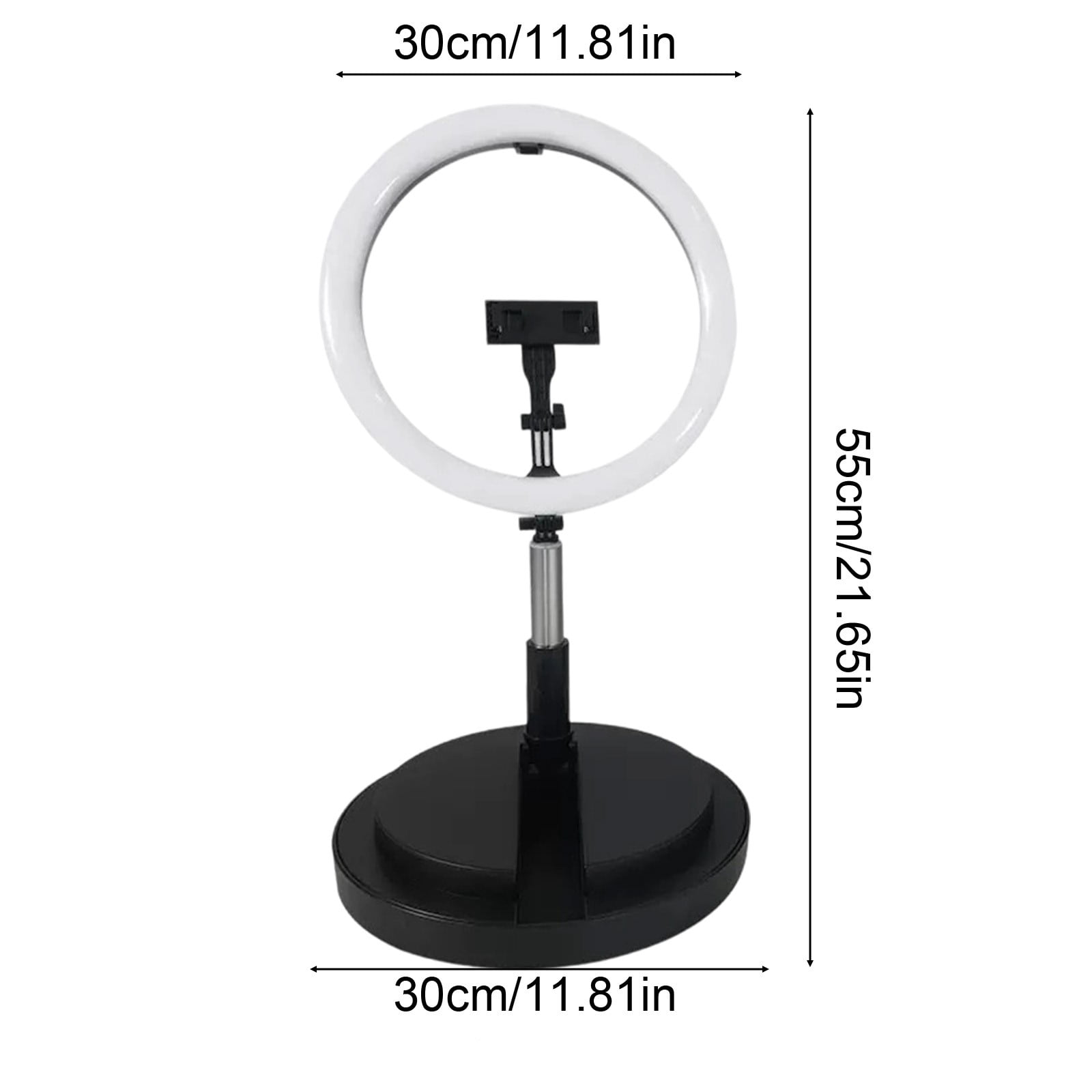 Ring Light LED Ring Light with Stand Portable Foldable Ring Light for Selfie Phone Photography Live Streaming Video Recording Beauty Light Fill Light （Black）