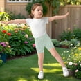 thumbnail image 6 of joogoo Daisy Hearts Girls Lined Shorts Bike Dance Bottoms 10Y, 6 of 7