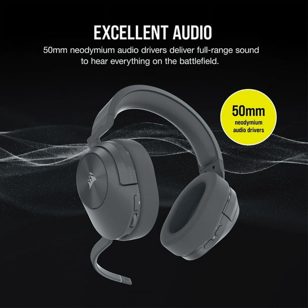 Corsair HS55 Wireless Core Gaming Headphones, Bluetooth, for PC