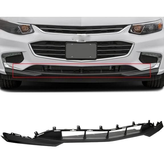 HOUGEET Front Lower Bumper Cover Facial Fit for Chevy Malibu 2016-2018 Black ‎23478398