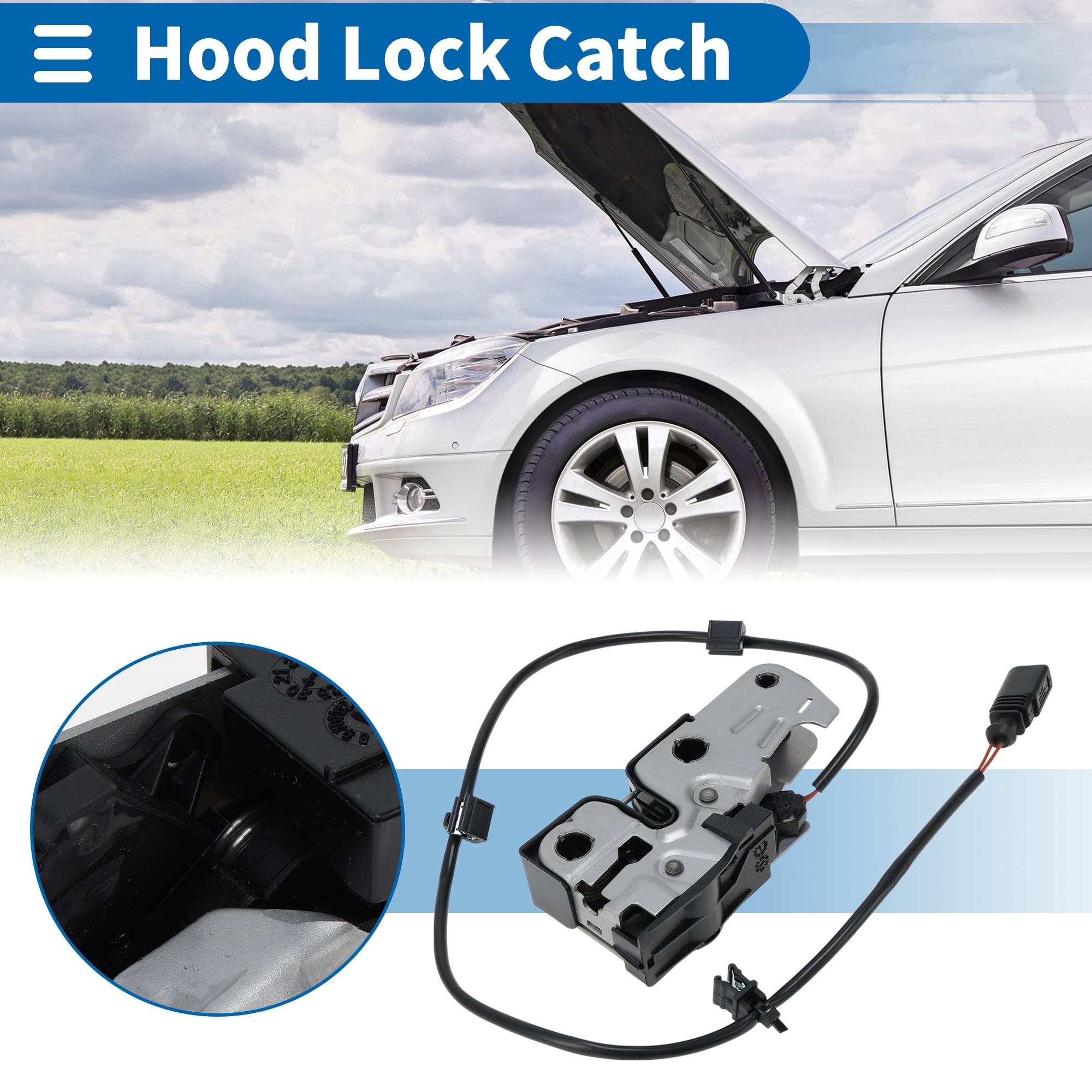 Unique Bargains Hood Latch Assembly for Volkswagen Passat 2006-2011 Engine Hood Lock