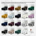 thumbnail image 5 of Tribeca Living Venedicuvet Venice Velvet Juego De Funda De Edredón Extragrande De Color Liso, Color Blanco, 5 of 5
