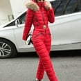 thumbnail image 2 of Women Winter Onesies Ski Jumpsuit Outdoor Waterproof Snowboarding Suit Snowsuit Ski Jackets and Pants, 2 of 6