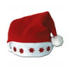 Light-Up Santa Hat Festive Holiday Christmas Cheer Costume Accessory