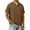 Brown, variant on Men’s Short Sleeve Henley Shirt Cotton and Linen Casual Button Down T Shirt Lightweight Breathable Summer Tee Relaxed Fit Basic Pullover Top