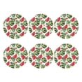 thumbnail image 2 of Bingfone Vintage Watermelons Leather Drinks Coasters With Set Of 6,Suitable For Home Kitchen,Coffee Cup Coasters Home Gift, 2 of 9