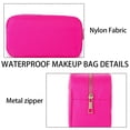thumbnail image 3 of Bolsa de maquillaje grande - Neceser de viaje para mujer - Bolsa de maquillaje rosa - Bolsa de maquillaje grandeBolsa de maquillaje grande Bolsas de maquillaje preppy para mujeres y niñas, 3 of 5